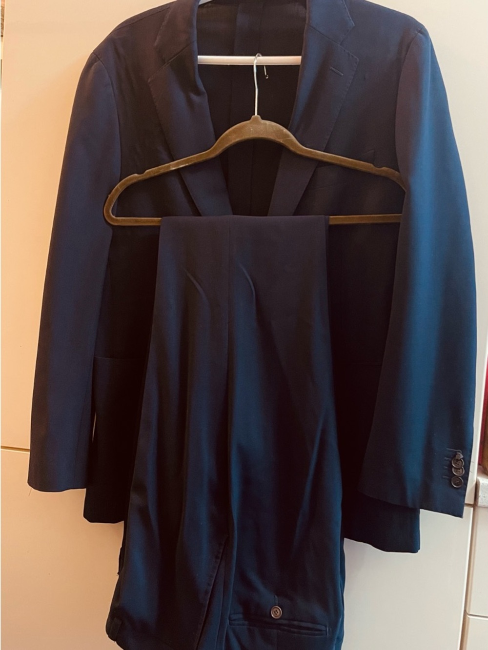 Suitsupply Suit Cerruti Blazer Havana Unlined 52 Brescia Pants 52 Wool Blue